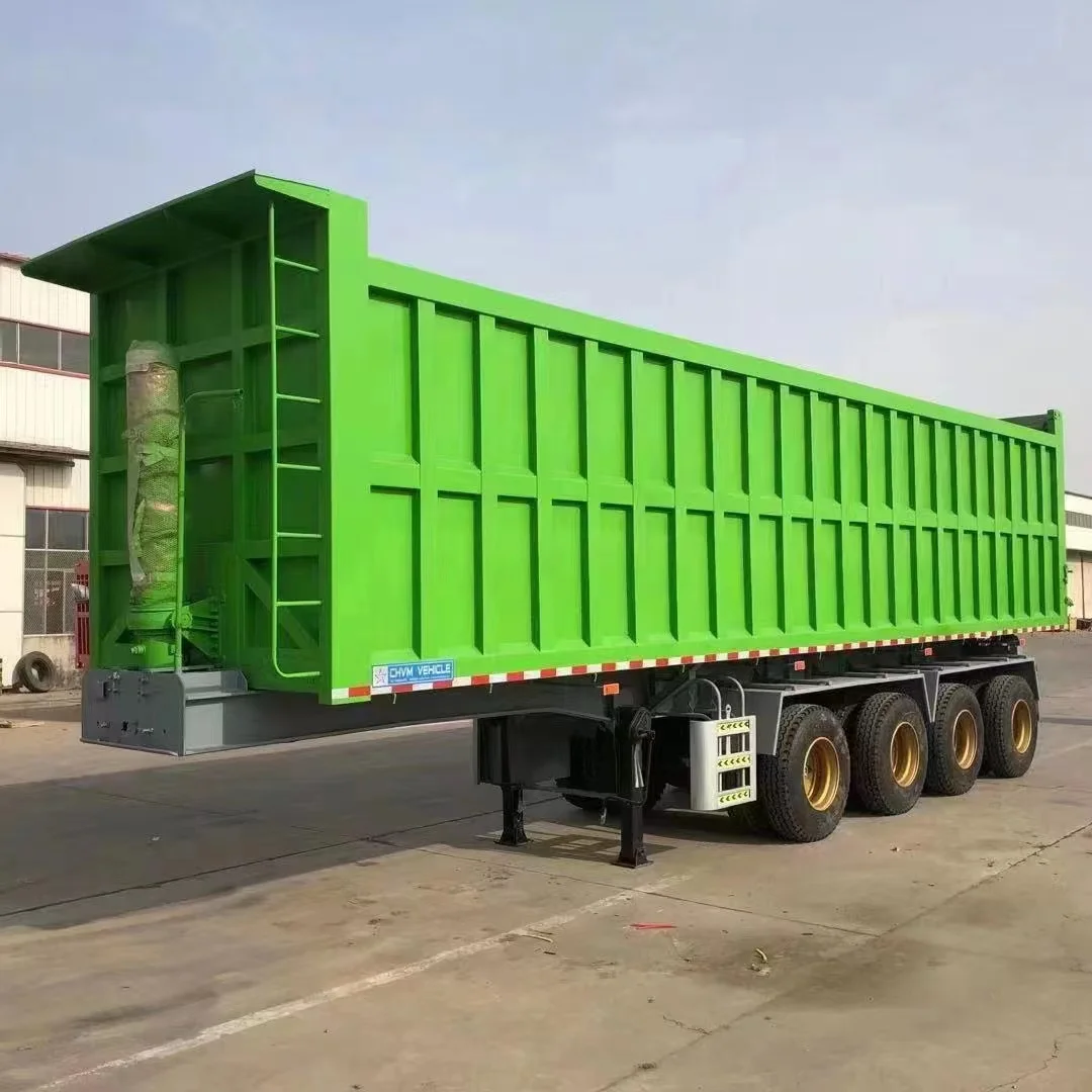 Tri-Axles 28CBM Dump Semi Trailer For Saudi Large quantity inventory