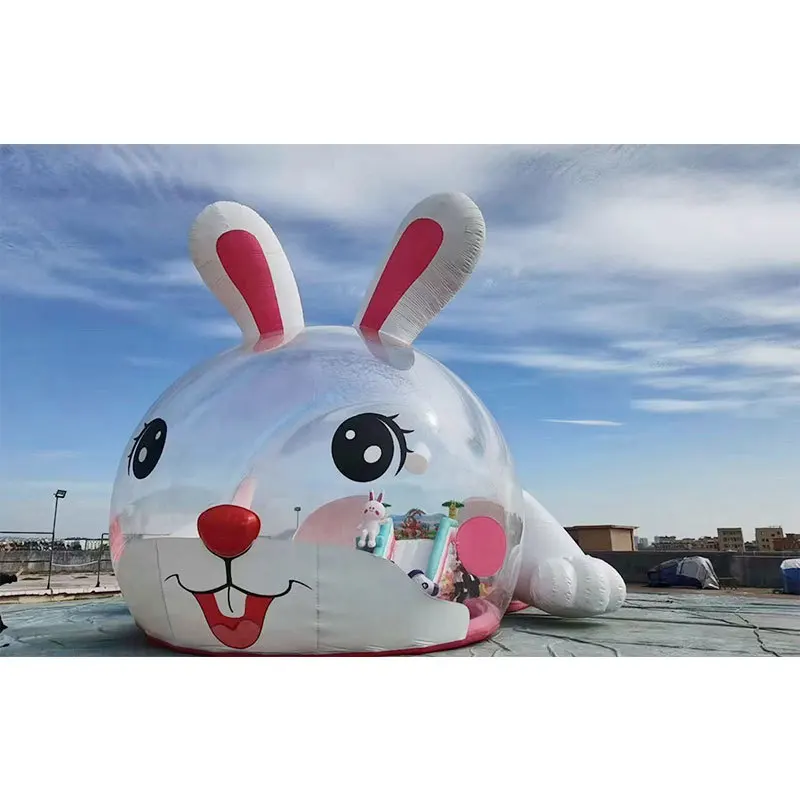 Pink Bubble Inflatable House With Millions Of Ocean Ball Pools, kids Entertainment Indoor Playground Ball Pit