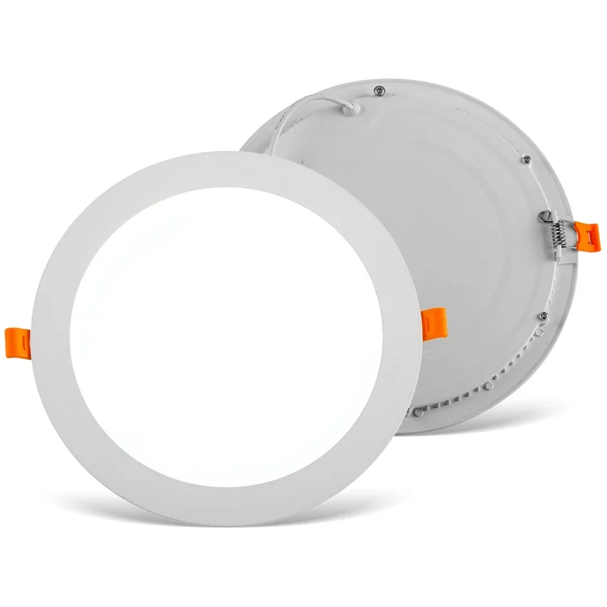 Ultra Slim Dimmable Recessed Suspending Round Square Flat Led Panel Light for Office Home Supermarket Hospital Ceiling Lighting