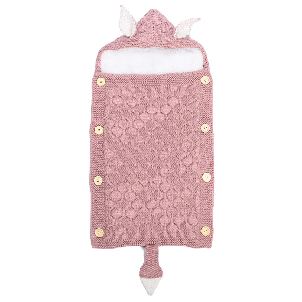 newborn 0-2 years old knitwear infant knitted cute cotton blanket baby custom floral blanket wholesale