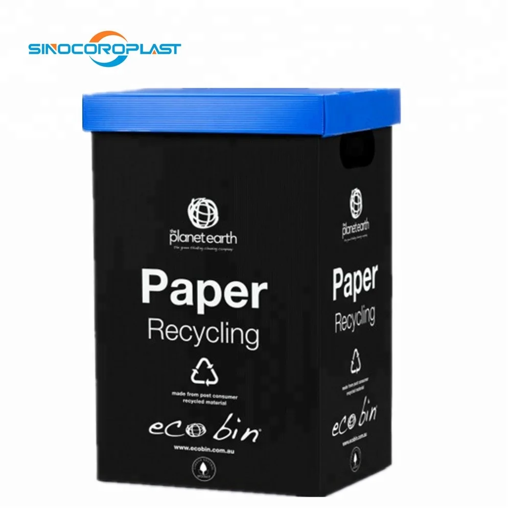 Corrugated PP Plastic Recycle Waste Bin