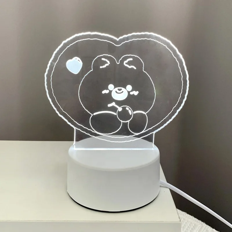 Kids Room Table Lamp 3 D Night Lamp Child Custom 3d Illusion Portable Led Night Light For Children
