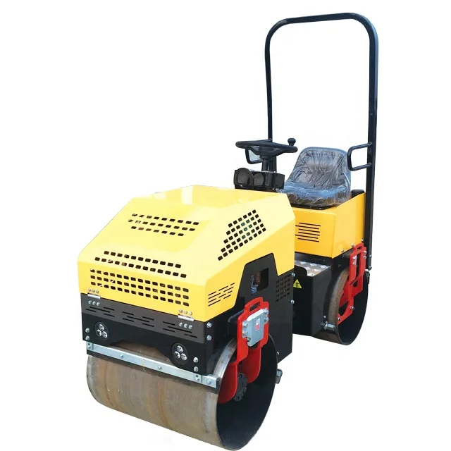 Cheap Small Mini Medium Specification Two Smooth Walk Behind Wheel Dirt Sit On Vibrating Drum Road Roller Machines Manufacturers