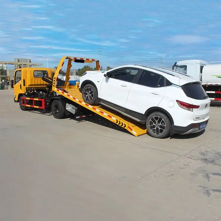 high quality Isuzu 4x2 wrecker truck Euro5 towing truck 5ton road wrecker truck for Sale