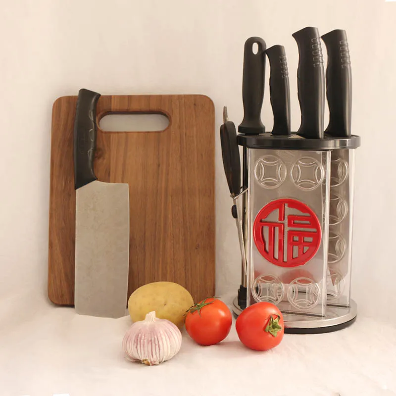 Kitchen Knives Set Chef Slicing Santoku Tool Japanese Stainless Steel Laser Pattern 7pcs Damascus Steel Customized Wood Box Logo