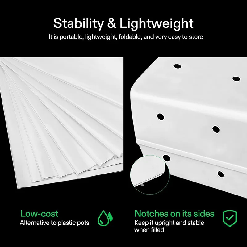 Wholesale Garden Supplies  Thicken PE Seedling Bag Tomato Growing Bags Hydroponic 10 Gallon Plastic Grow Bags for Plants