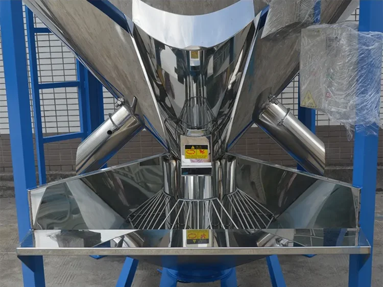 pvc rubber granules plastic vertical mixer