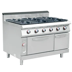 Commercial Gas Cooker 6-Burner With Cabinet  And Gas stove