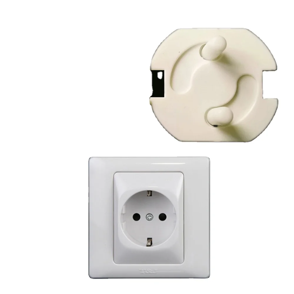 MU Black Color Baby Proofing Supplies Safety Outlet Plug Covers Safety Socket Cover