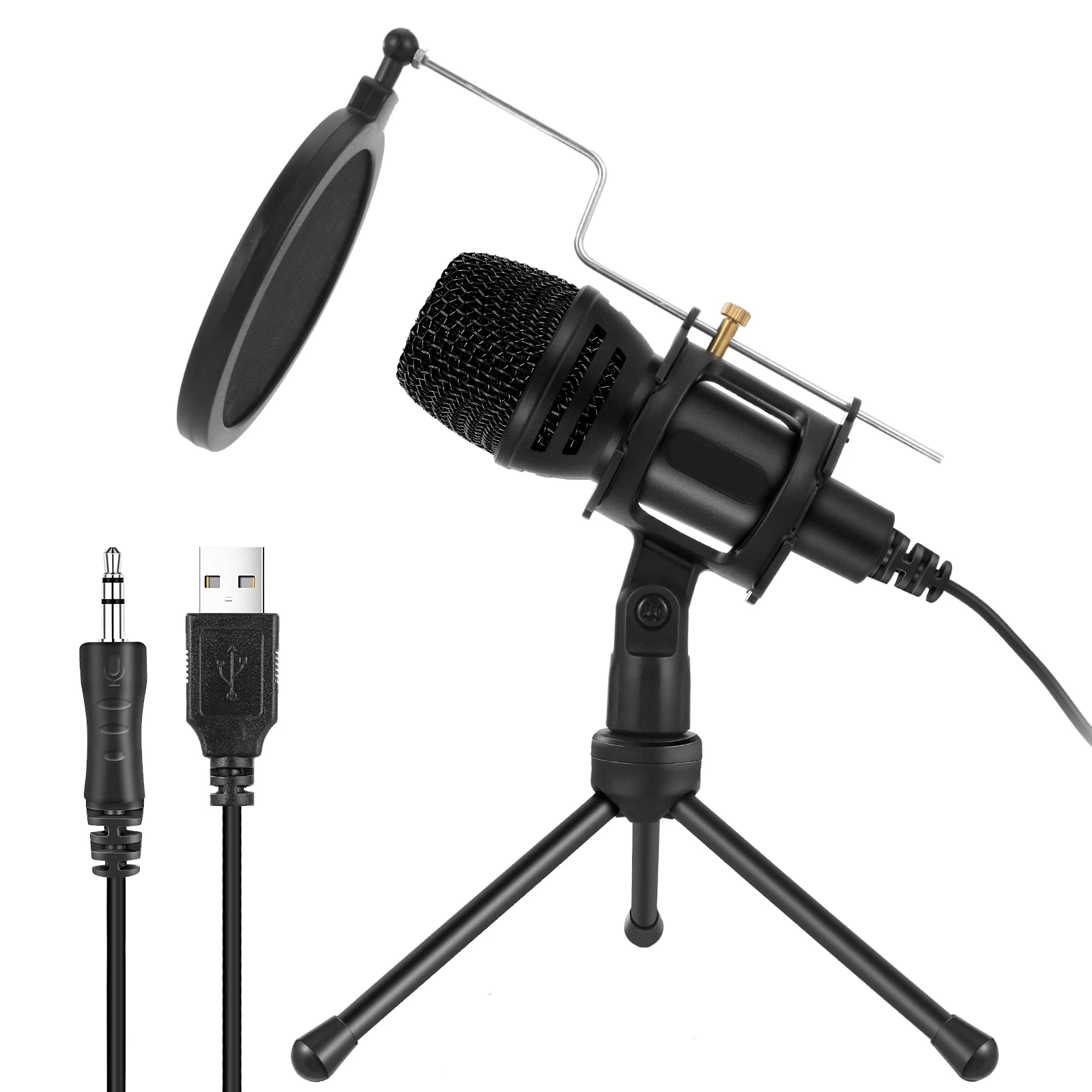  Лучшие продажи конденсаторный микрофон для потокового видео Podcast игровой Vlog Youtobe Skype