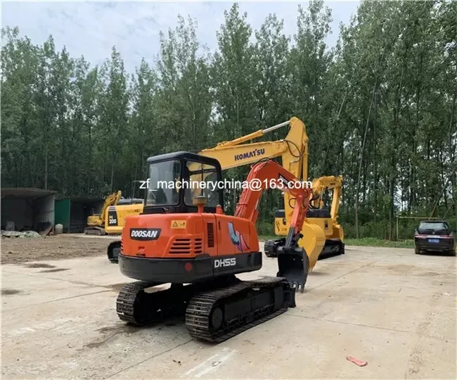 Used Excavator DOOSAN dh55 crawler mini excavator 5.5 ton korea original Mini Excavators for sale