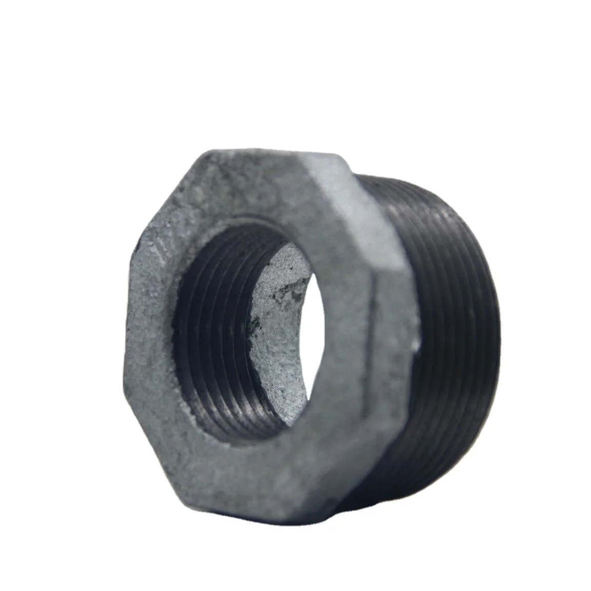 Galvanized female pipe reducer hex bushing bushing use for plumbing building malleable iron pipe fitting