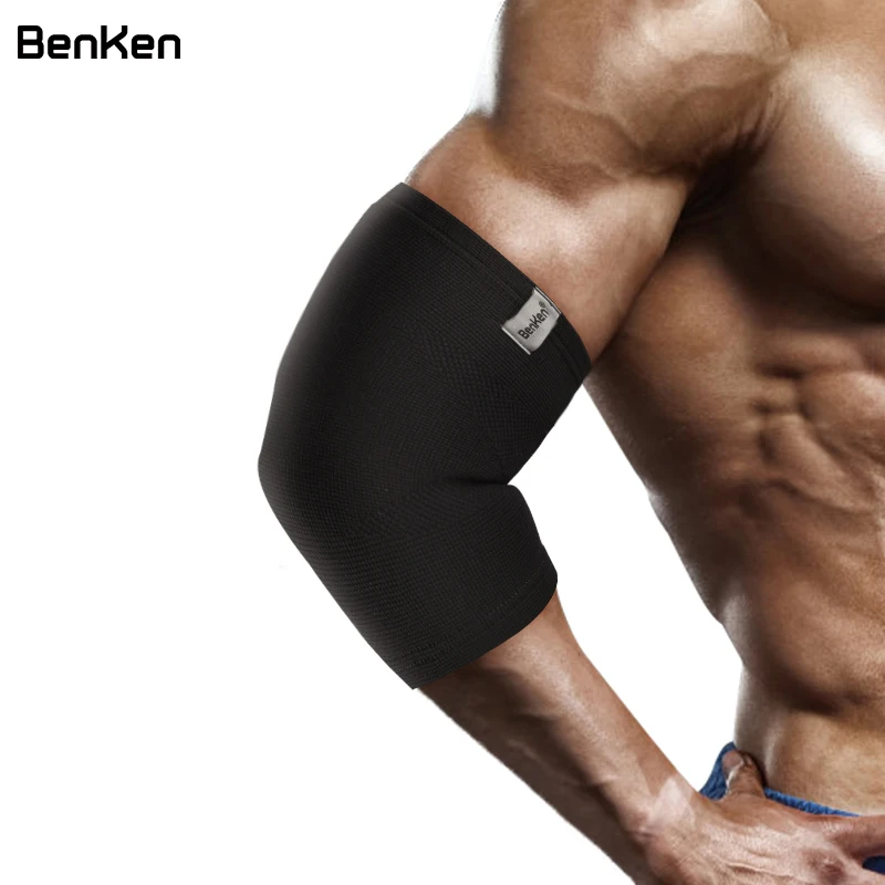 Benken Elastic Elbow Brace Arm Compression Sport Support Elbow Protective Pads Adult Guard Protector Elbow Sleeve