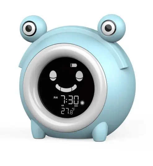 New design smart digital led decorative sleep trainer Children alarm clock bedroom night light for kids