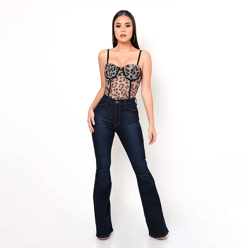 
2021 Hot Sales Fashion leopard Sexy Women push up bra Teddy Bodysuit Corset Jumpsuit Lingerie Underwear 