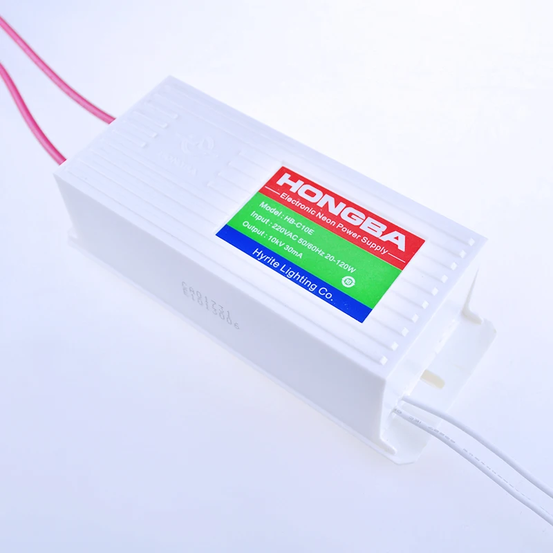 Неоновый трансформатор для luz neon 20-100 Вт 220 В 100 переменного тока 9 кв 10 кВ 30 мА 23 кГц низкая