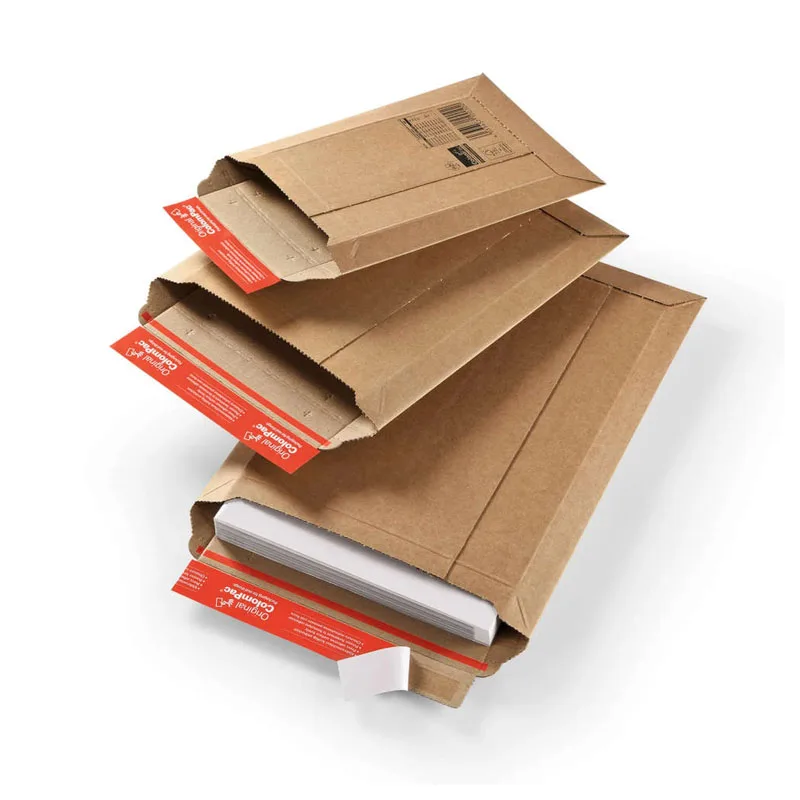 Durable Yet Lightweight 100% recyclable Corrugated Paper lining Kraft Paper Book CD Mailer for Shipping