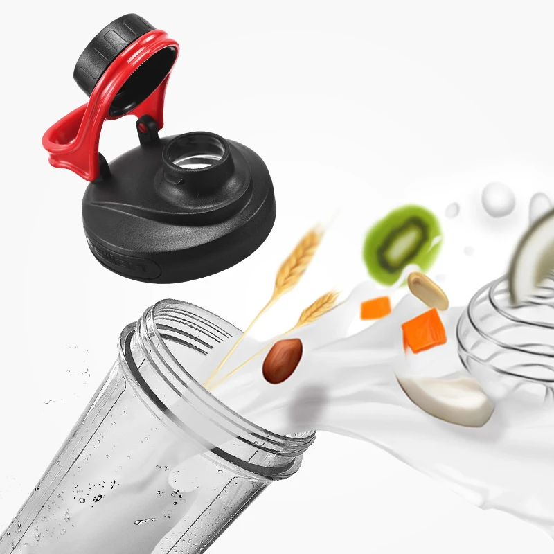 FEIJIAN Creative Protein Powder Shaker Bottle Sports Fitness Mixing Whey Protein Water Bottle Sports Shaker for Gym