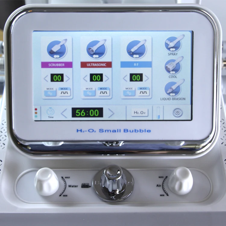 Оксигидроген 6 в 1 H2o2 Hydra Aqua кислородная струйная очистка маленькие пузырьки для лица гидравлические материалы Частотный