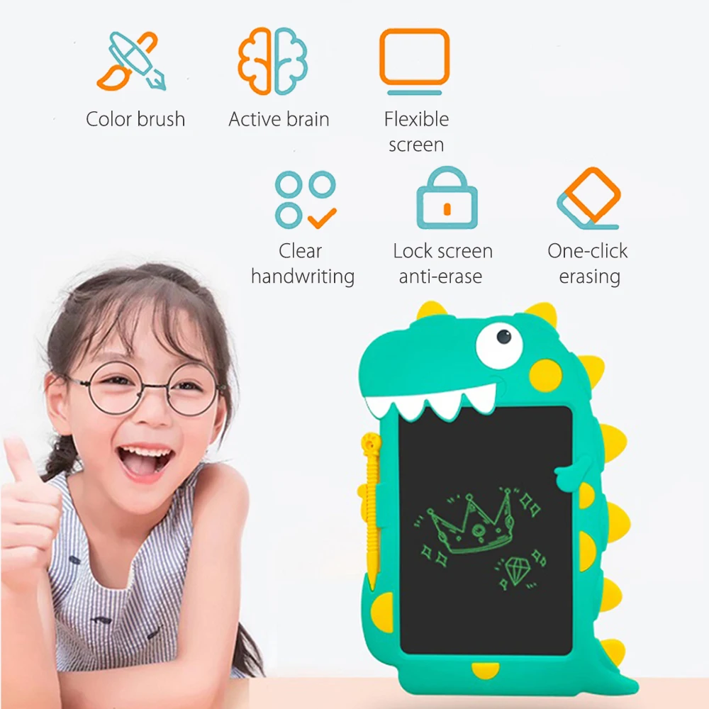 8.5 Inch LCD Writing Tablet Electronic Digital Drawing Pad Kids Colorful Screen Doodle Erasable Board with Lock Button