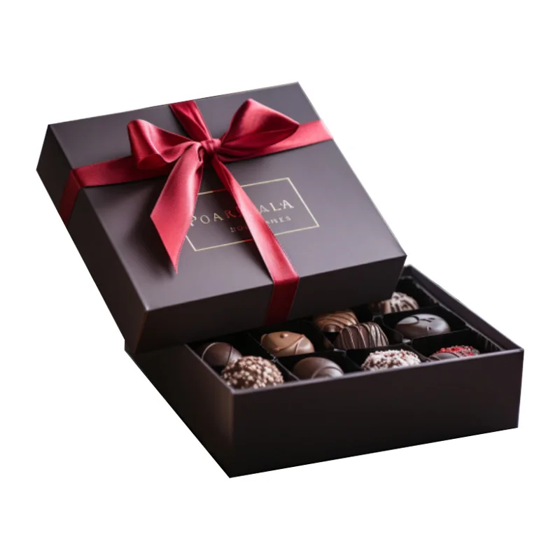 Lid and base easter chocolates packaging happy birthday gifts pack thank you chocolate gift box