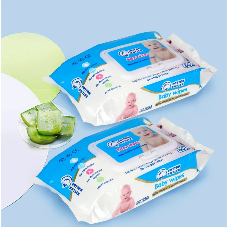 Чистящие влажные освежающие салфетки для малышей одноразовые