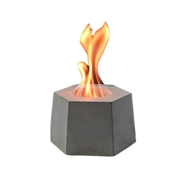 Anti-drop packaging Amazon luxury concrete table fire pit solo mini fire pit  bioethanol