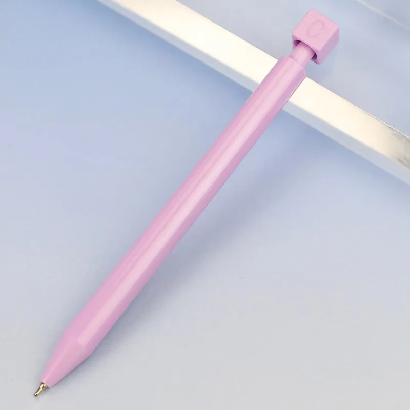 Creative ABCD decompression rotary oil pen high appearance level Morandi color neutral pen can print logo