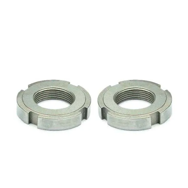 Factory Nut High Strength Black DIN981 Slotted Round Nuts Four Slotted Locking Round Nuts