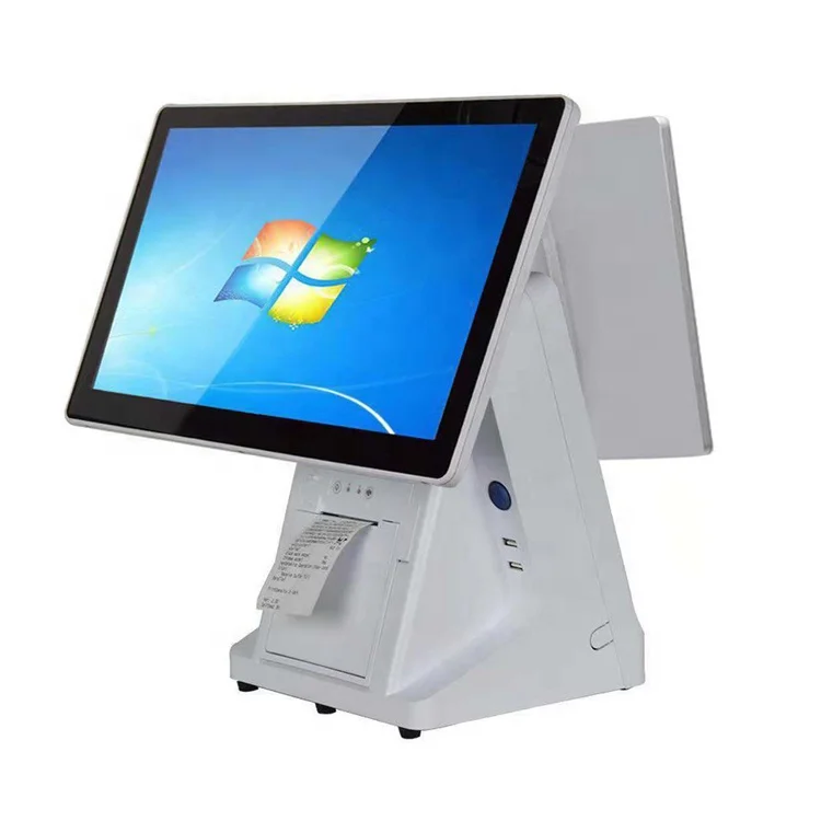 Новинка все в одном система windows двухэкранный POS-терминал
