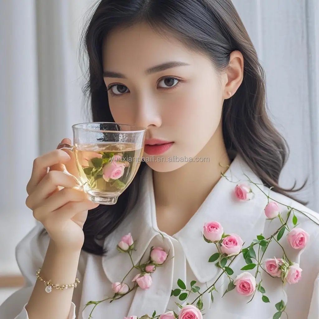 hot sale China fragrant dry herb Rose Tea premium Beauty-Enhancing skin bag tea  good factory price
