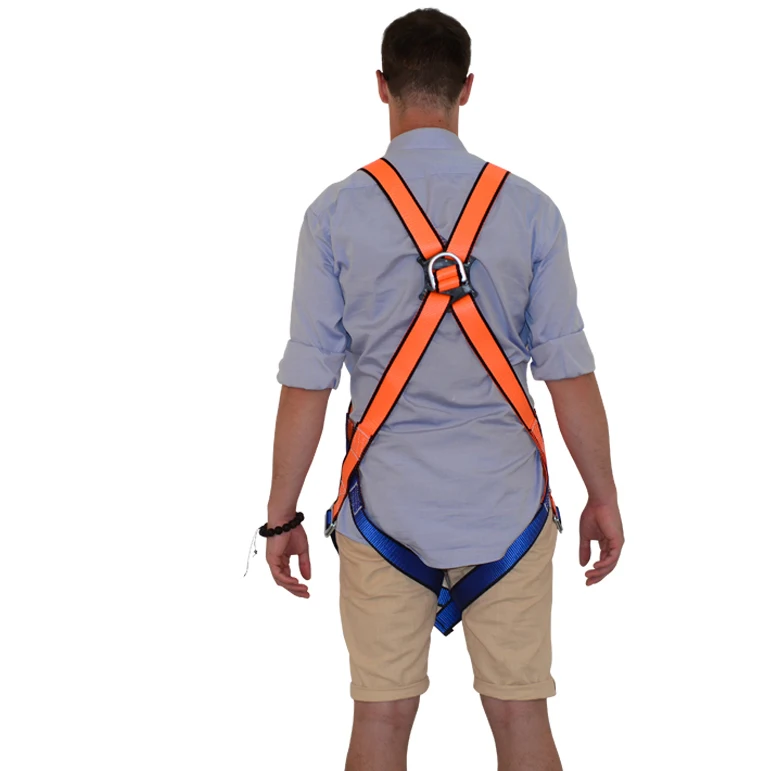 Fall protection equipment Customized Adjusting Full Body Climbing Harness Safety Belt