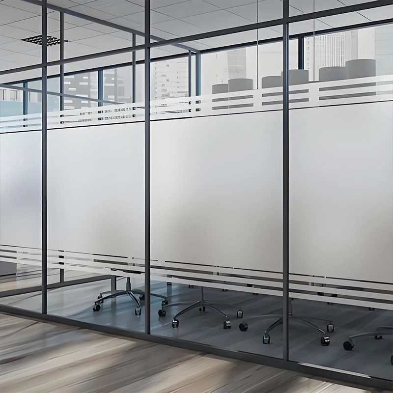 Печать на заказ Аэрограф офисное стекло талия перегородка матовая наклейка конфиденциальность без клейкой ленты наклейки