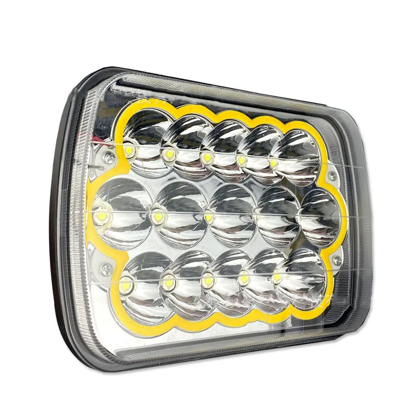 High power Motorcycle Car Light 5x7inch Headlamp 45W DRL 5x7 Led Headlights for Jeep YJ XJ Comanche MJ