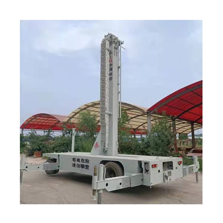 Low Price Portable Telescopic Battery Light Trailer Communication Tower cow tower