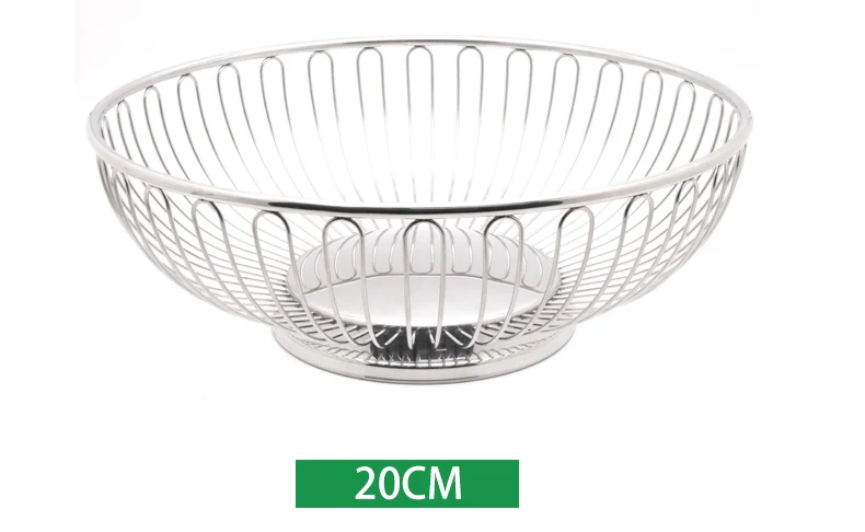 Morden Decoration Candy Fruit Vegetable Basket Metal Wire Kitchen Storage Basket