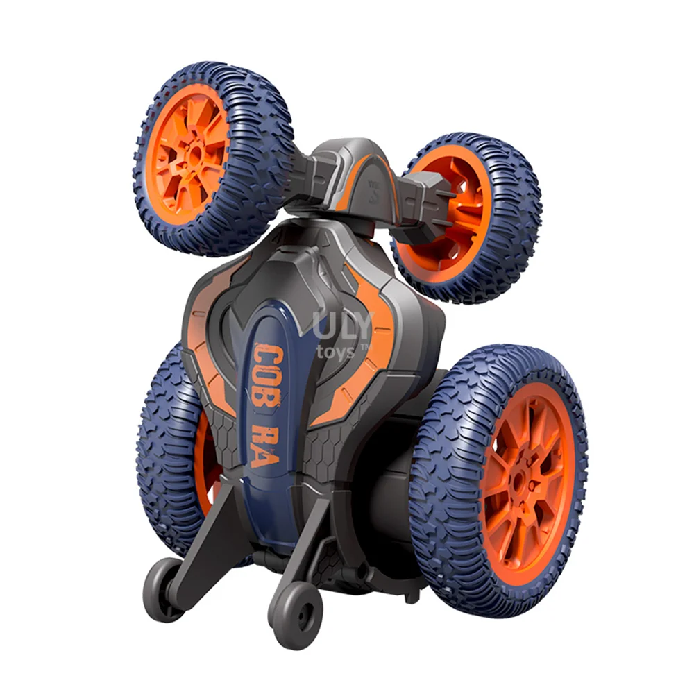 Remote Control stunt car double-sided blossom stunt  rotary spray tumbling cool rotating LED light wordfolding rolling car