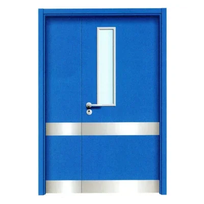 High quality exterior hospital doors clinic operating room White Modern French Hospital Internal Soundproof House Doors