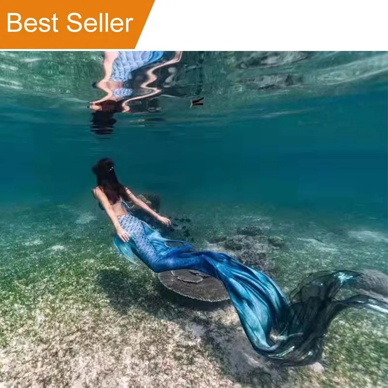 Новый стиль недорогой хвост русалки с моноластом и плавниками