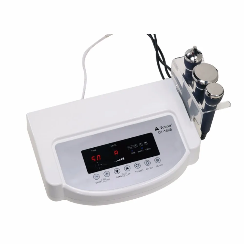TODOM DT-169B wholesale skin care machine  3 & 1 MHz ultrasonic anti wrinkle electric face massage  body eye  face massager