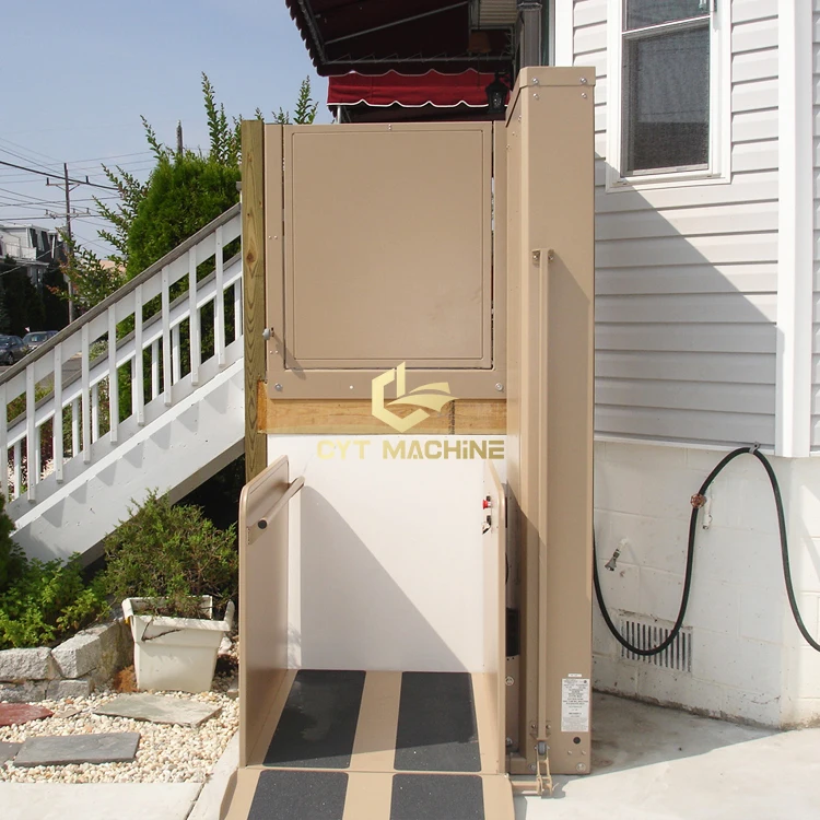 
China famous brand electrical hydraulic elevator 2 floors home lift for disabled people 