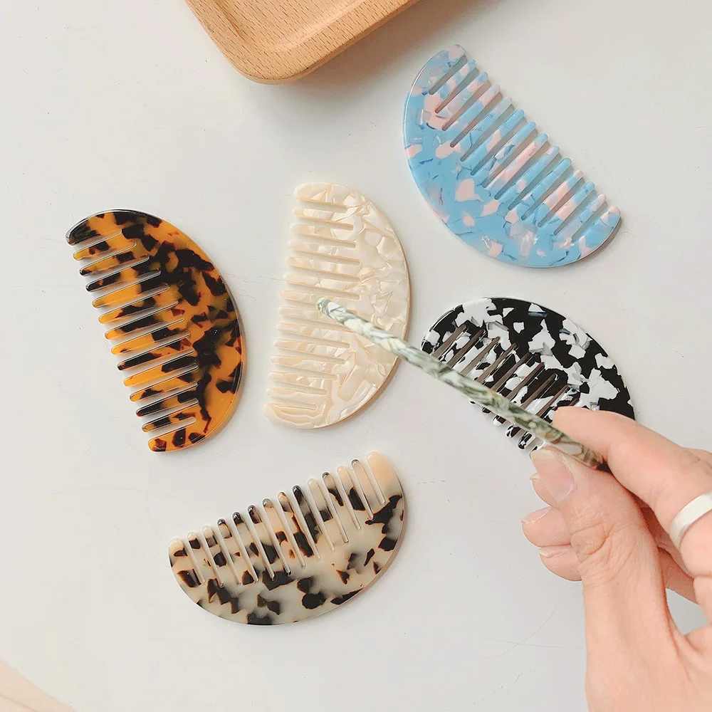 High Quality New Custom Acetate Hair Salon Beauty Tools Hair Comb For Women Girls