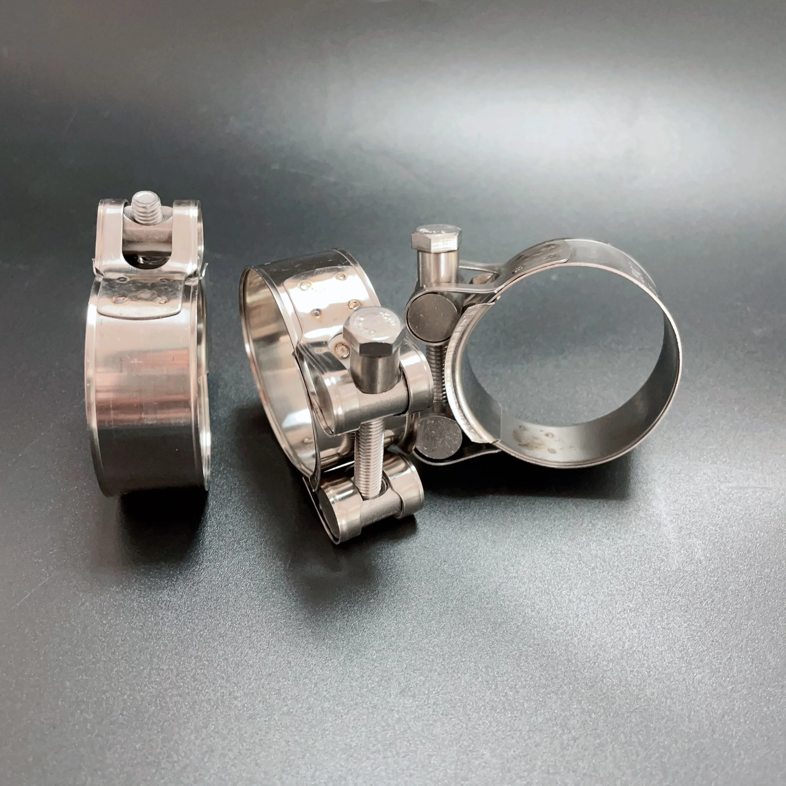 SS304/AA316L handle flexible hose clamp ferrule sanitary coupling hose clamp