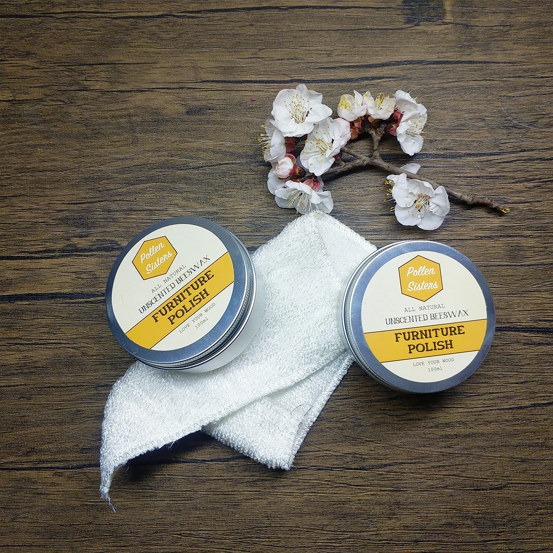 traditional Beeswax Polish for Wood & Furniture | Wax for all Wood Types  Colors  Oak Teak Dark  Light Woodz 100g