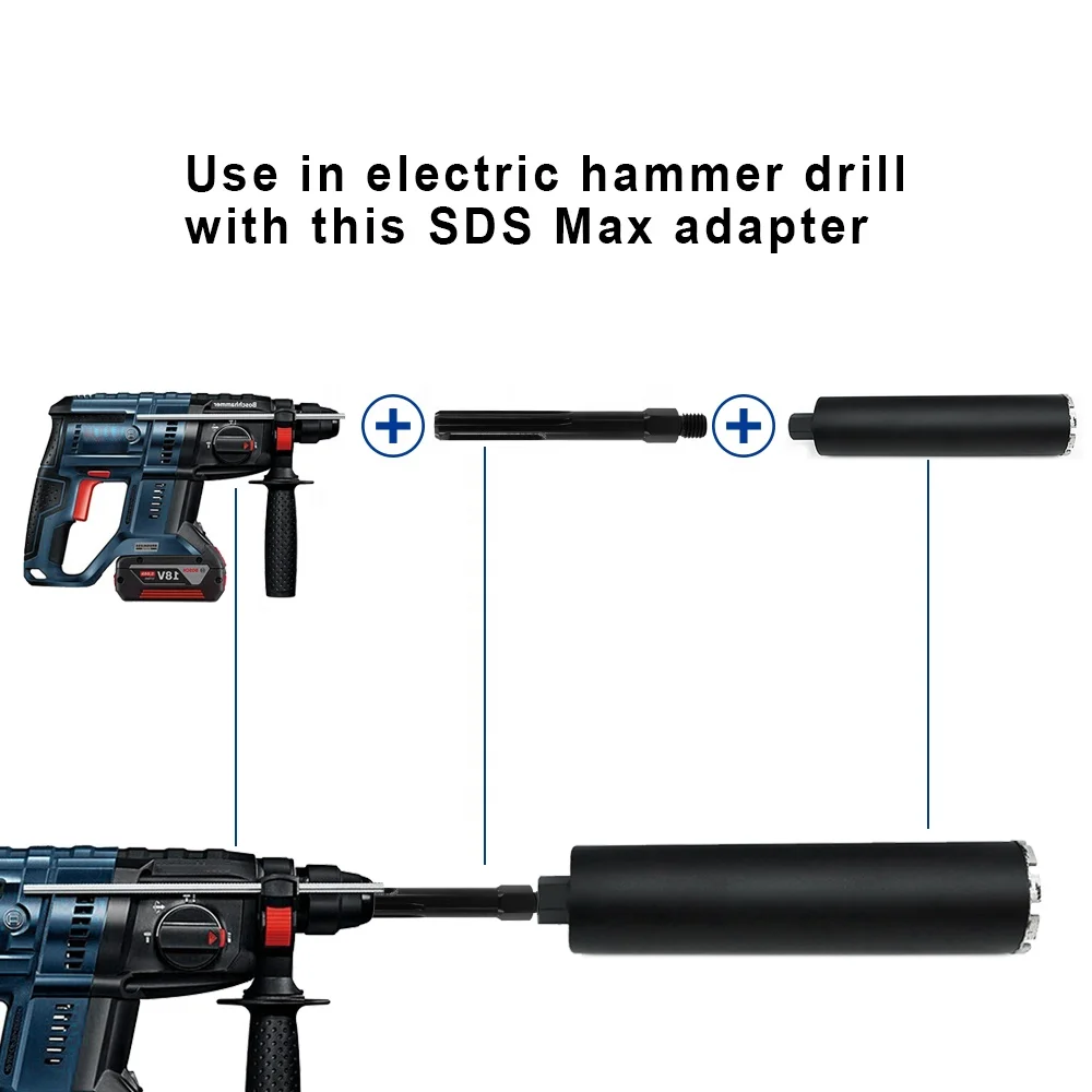 Адаптер SHDIATOOL для M14/58/M16 с наружной резьбой хвостовика SDS-Max