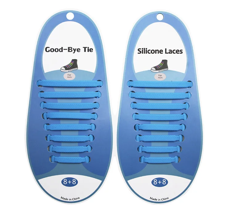 Silicone Shoelaces Elastic Shoe Laces Special No Tie Shoelace for Men Women Lacing rubber shoelace