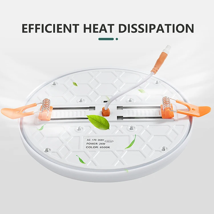 New Product Round Frameless Ceiling Panel Lamp 9w 18w 24w 36w Smd Adjustable Recessed Mounted Led Panel Light