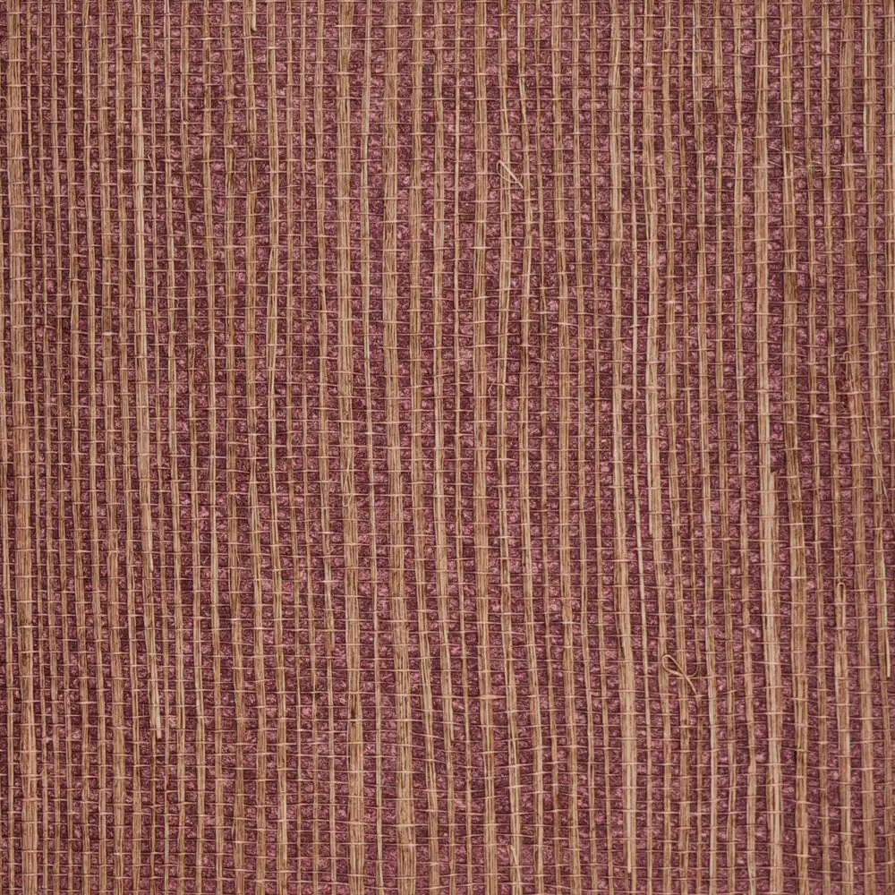 Burgundy Red Sisal Grasscloth Wallpaper for Room Walls