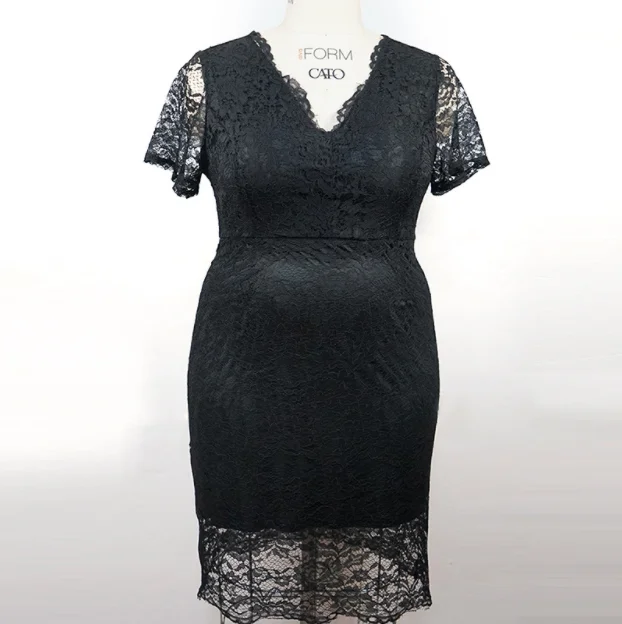 2022 Summer New Design Lace Dress Women Elegant Casual Plus Size Dress Sexy Tight Evening Dress