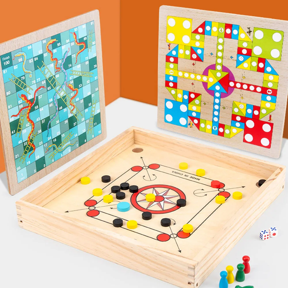 4 в 1 12 дюймов настольная игра Carrom Классическая Strike и карманный стол